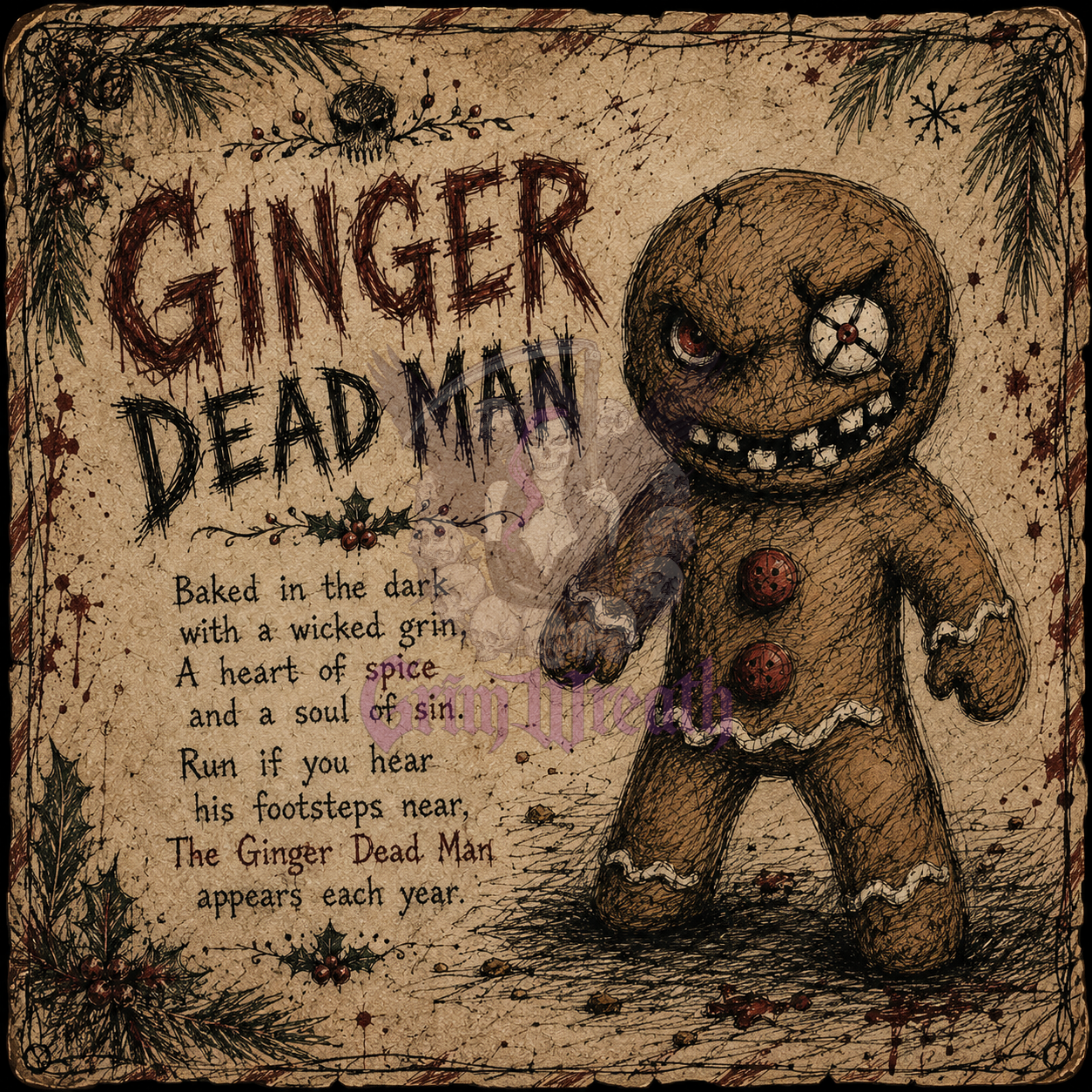 Ginger Dead Ornament + Collector's Card