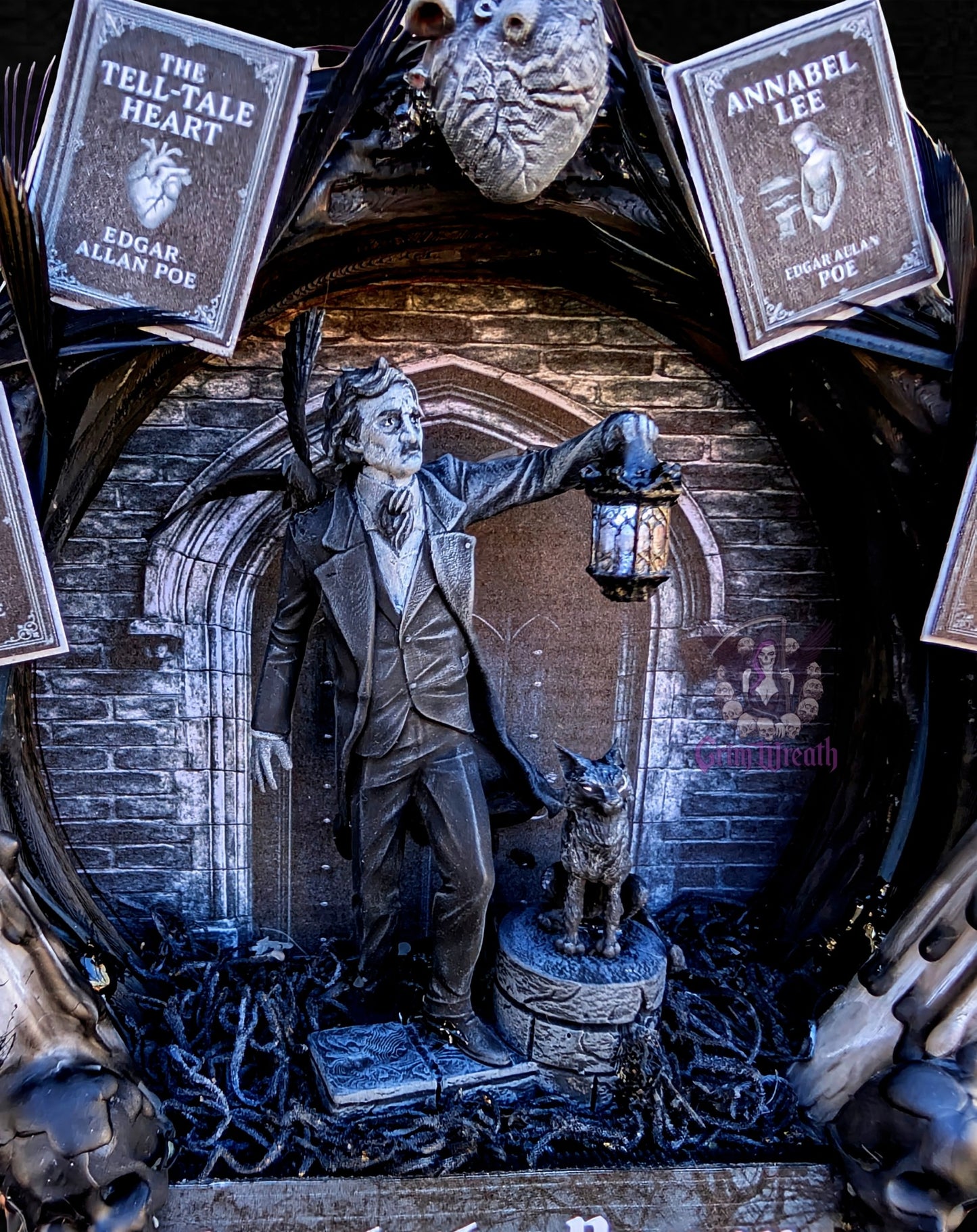 Poe's Shadow Mini Wreath