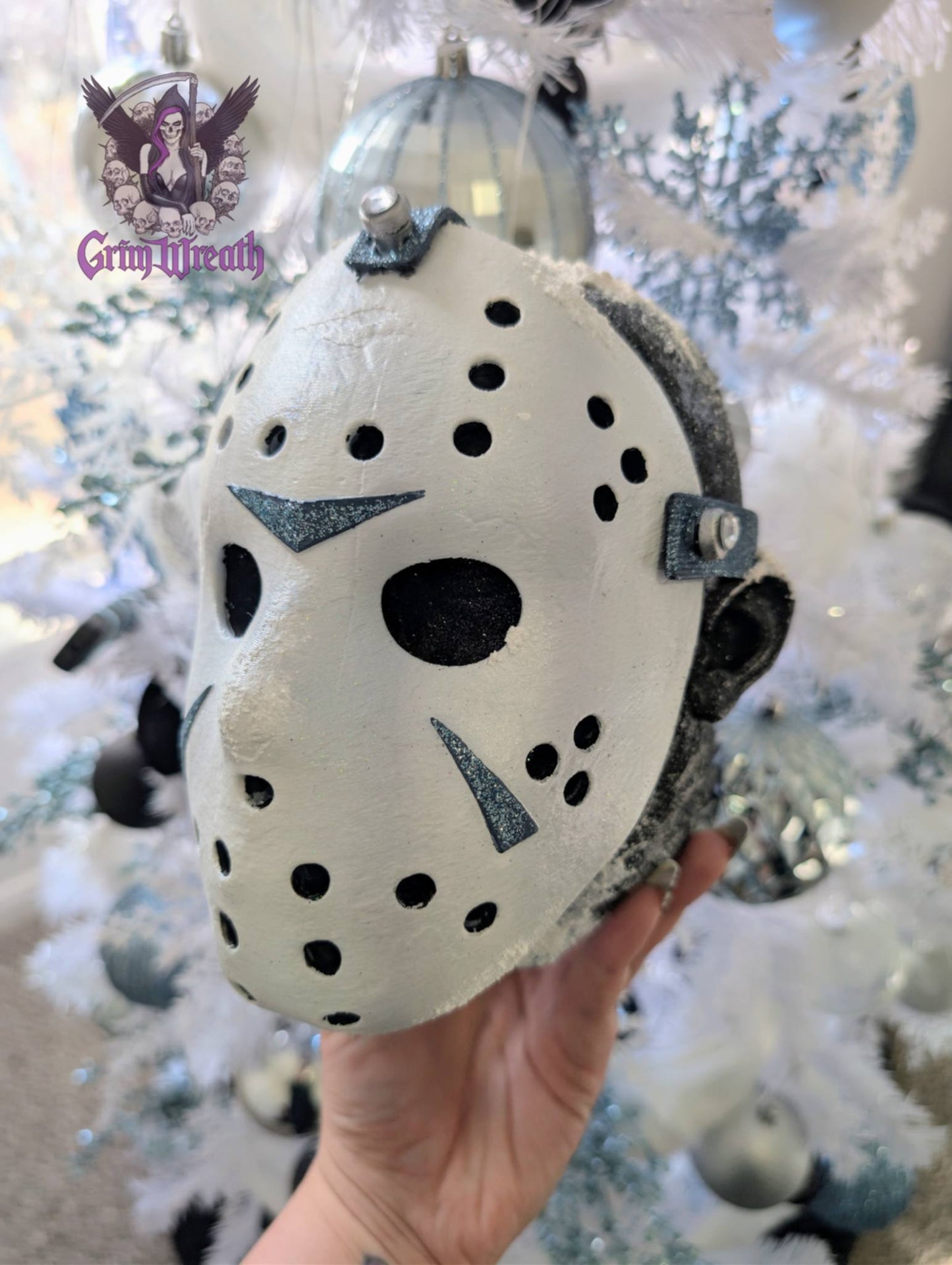 Slashing Through the Snow Tree Topper