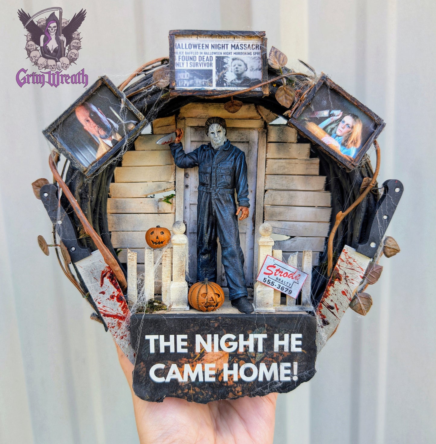 Horror in Haddonfield Mini Wreath