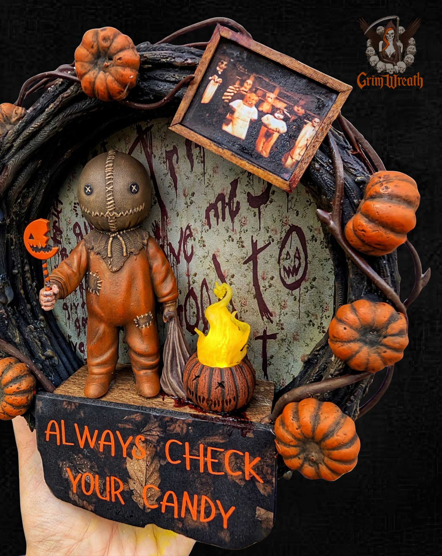 Tricks and Treats Mini Wreath