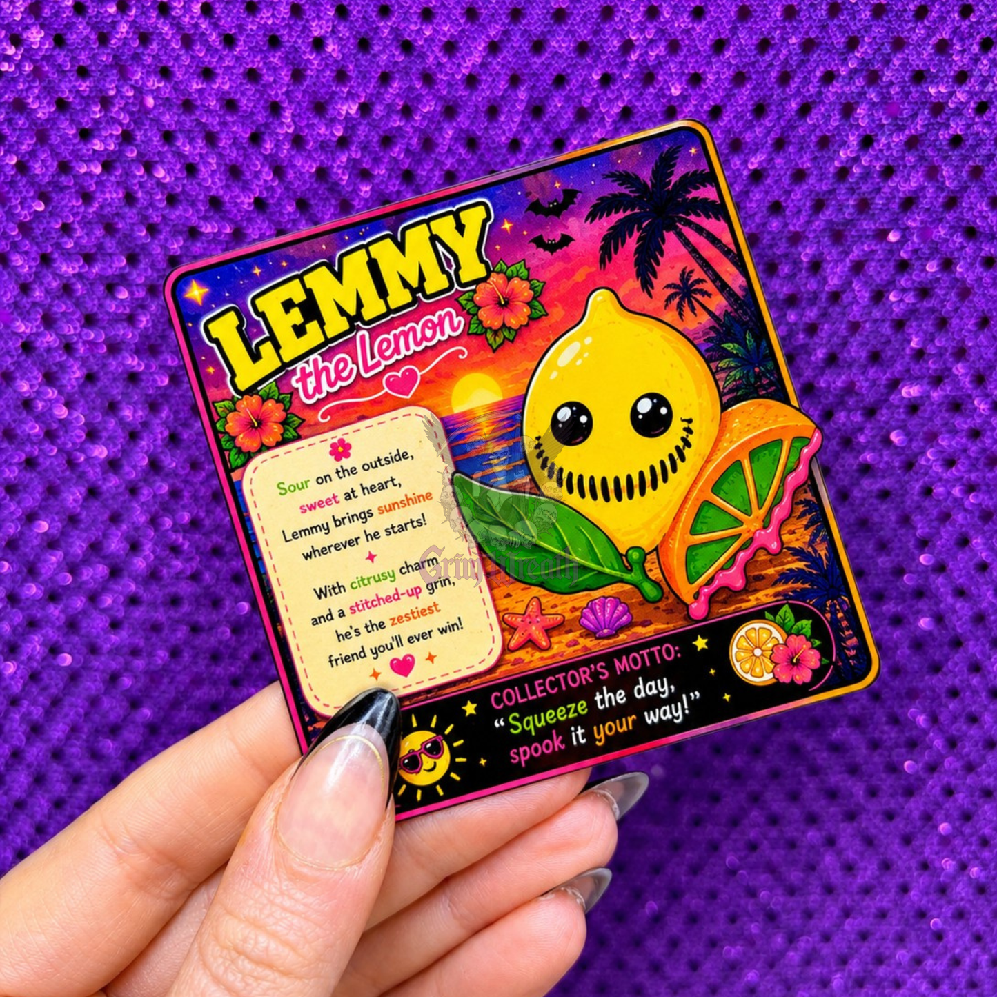 Lemmy the Lemon Ornament + Collector's Card