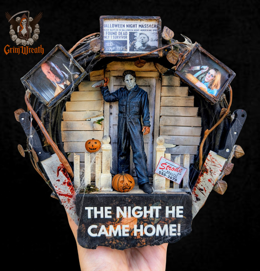 Horror in Haddonfield Mini Wreath