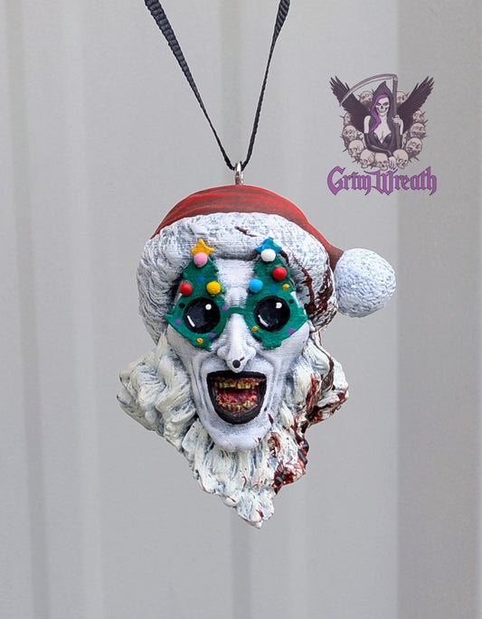 Santa Art Ornament