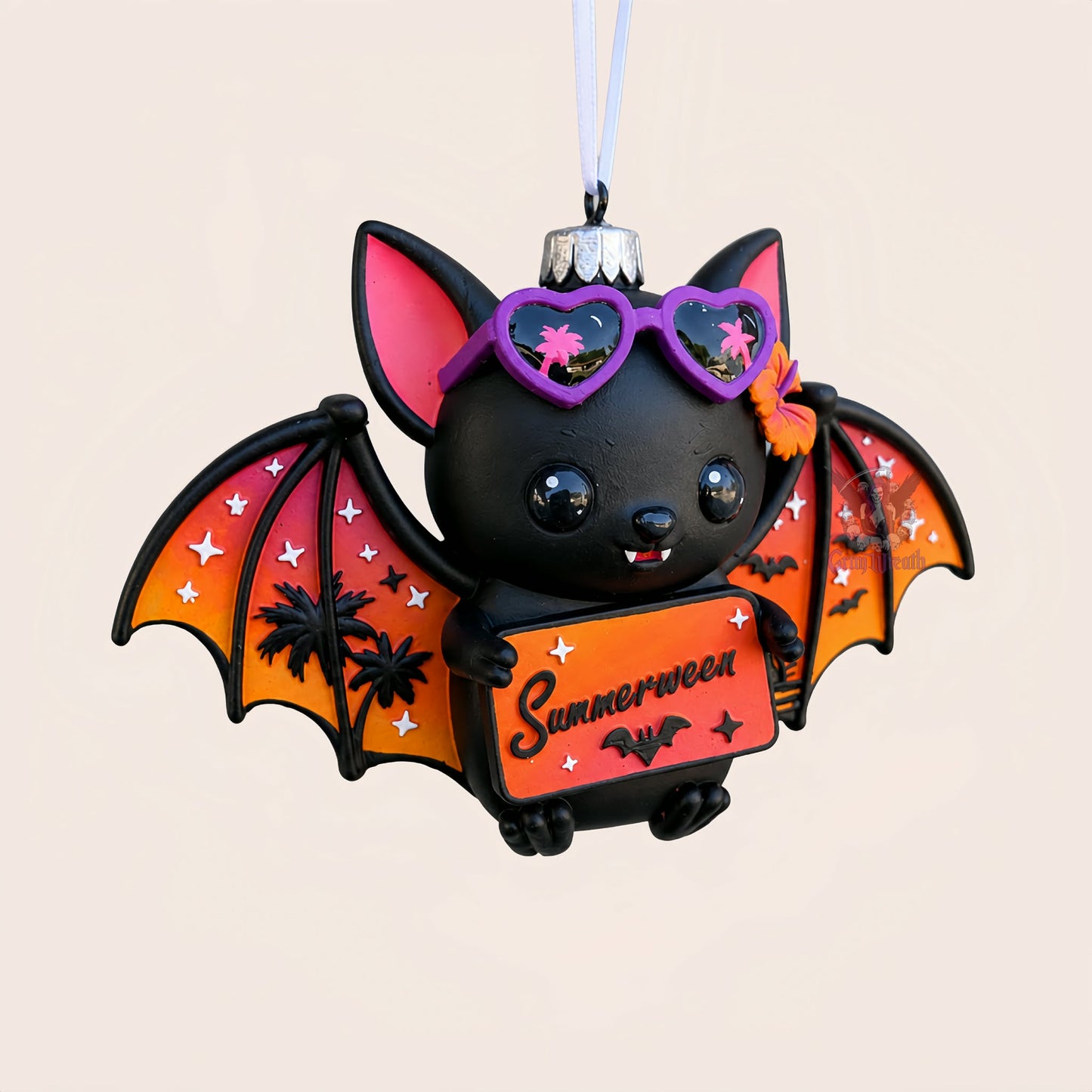 Sunny the Summerween Bat Ornament + Collector's Card