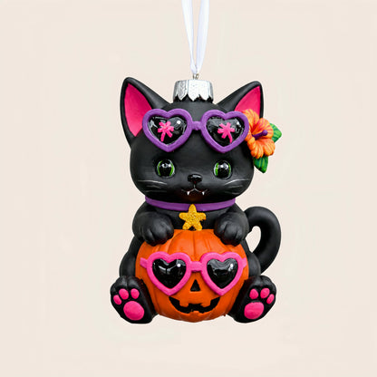 Kiki the Beach Kitty Ornament + Collector's Card