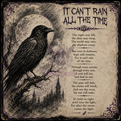 It Can't Rain All the Time Mini Wreath + Collector's Card