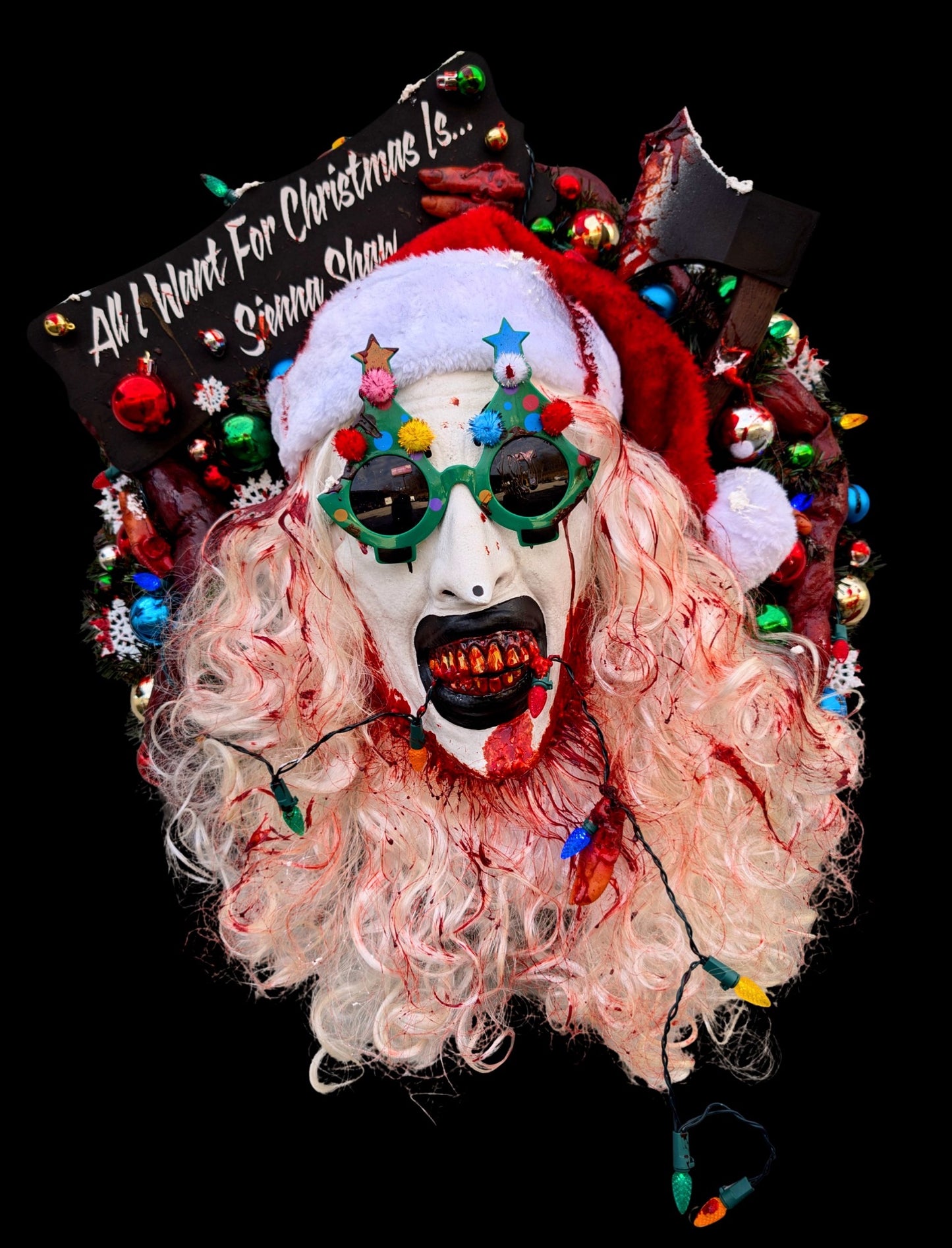 Terrifying Christmas 26x26 Wreath