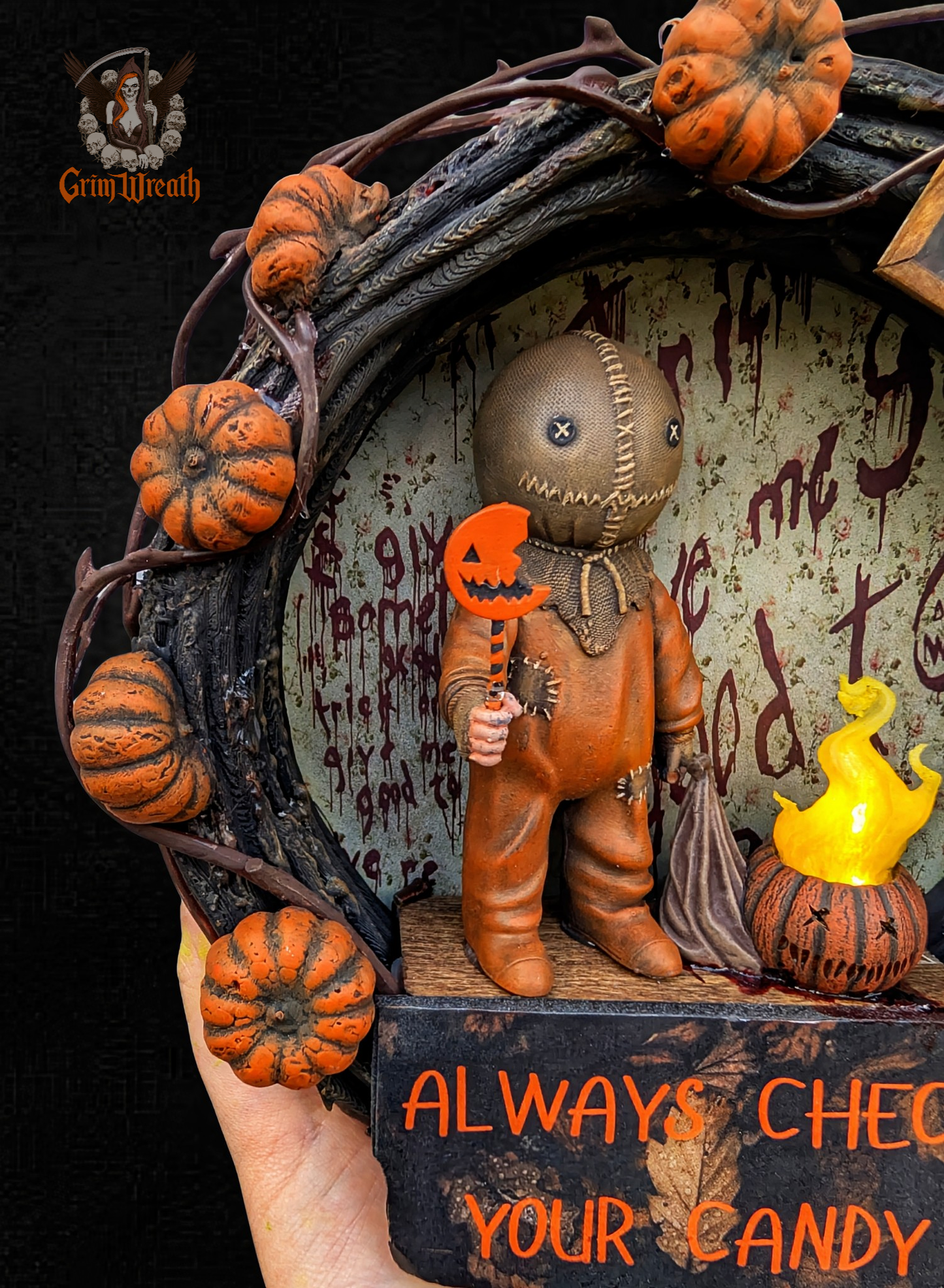 Tricks and Treats Mini Wreath