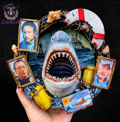 Terrifying Tides Mini Wreath