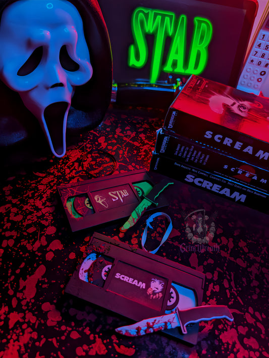 Scary Movie VHS Tape Ornament