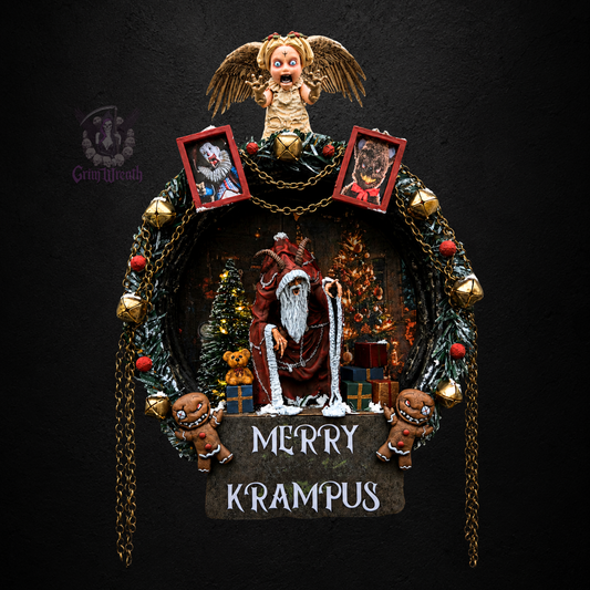 Krampusnacht Mini Wreath