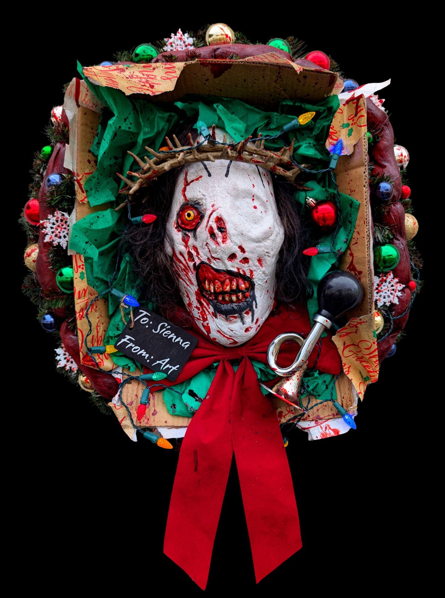 Terrifying Christmas (26x26) Wreath