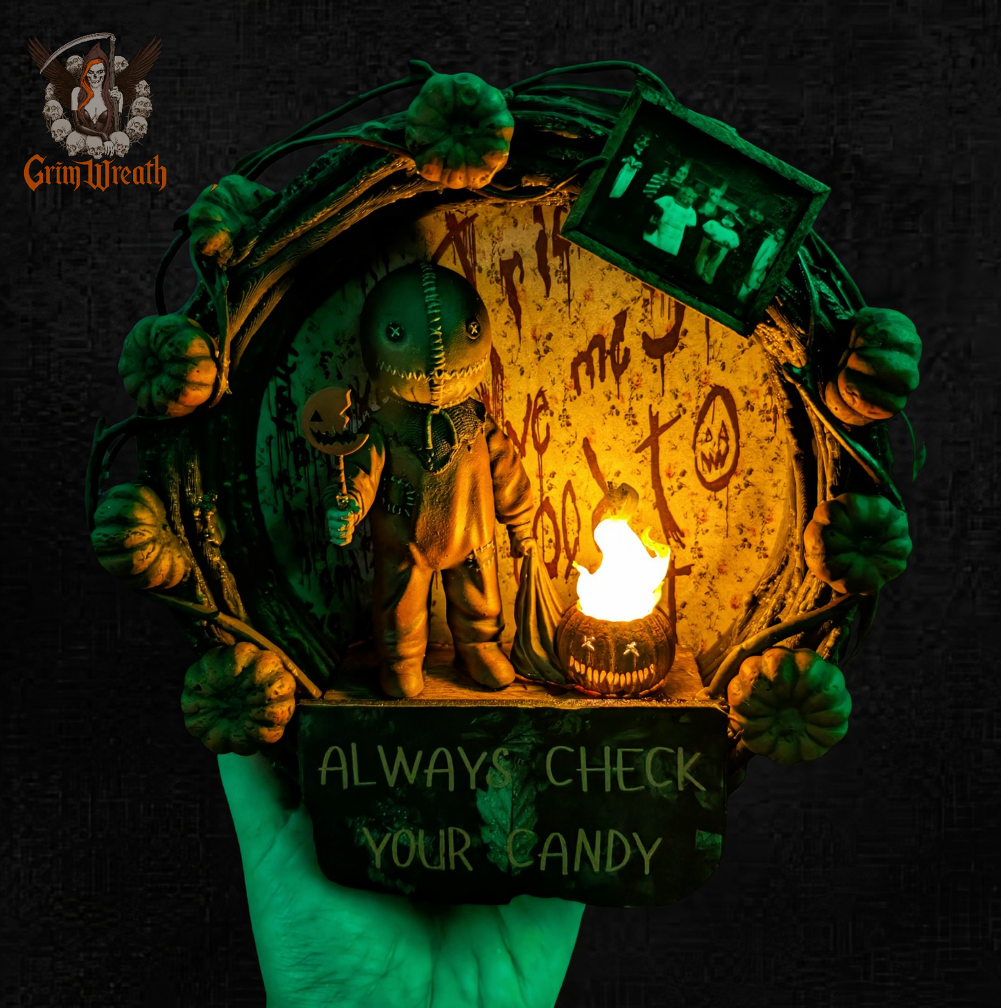 Tricks and Treats Mini Wreath