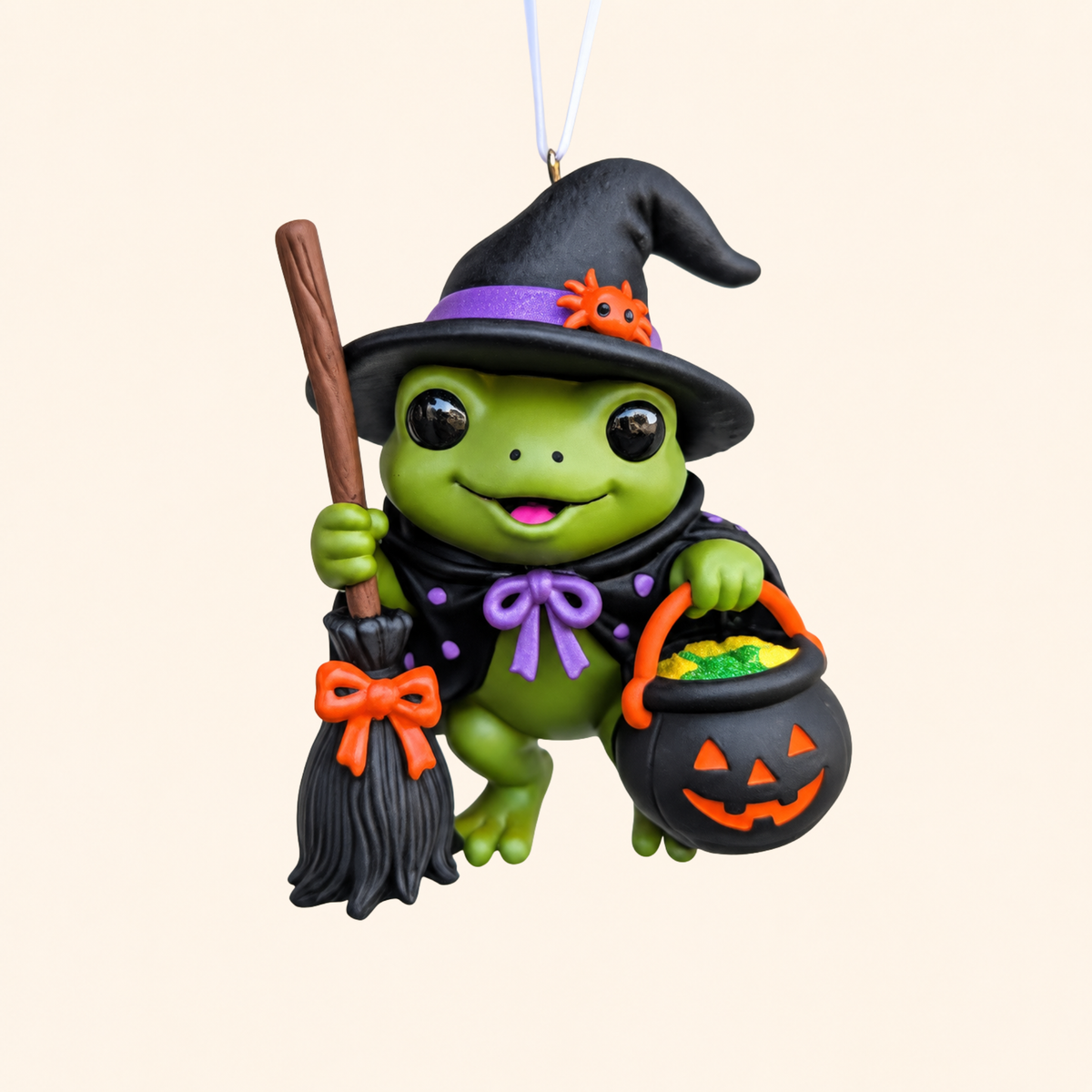 Froggy the Witch Ornament + Collector's Card