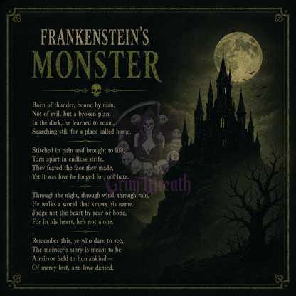 Frankenstein's Monster Ornament + Collector's Card