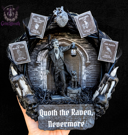 Poe's Shadow Mini Wreath