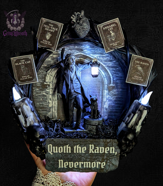Poe's Shadow Mini Wreath