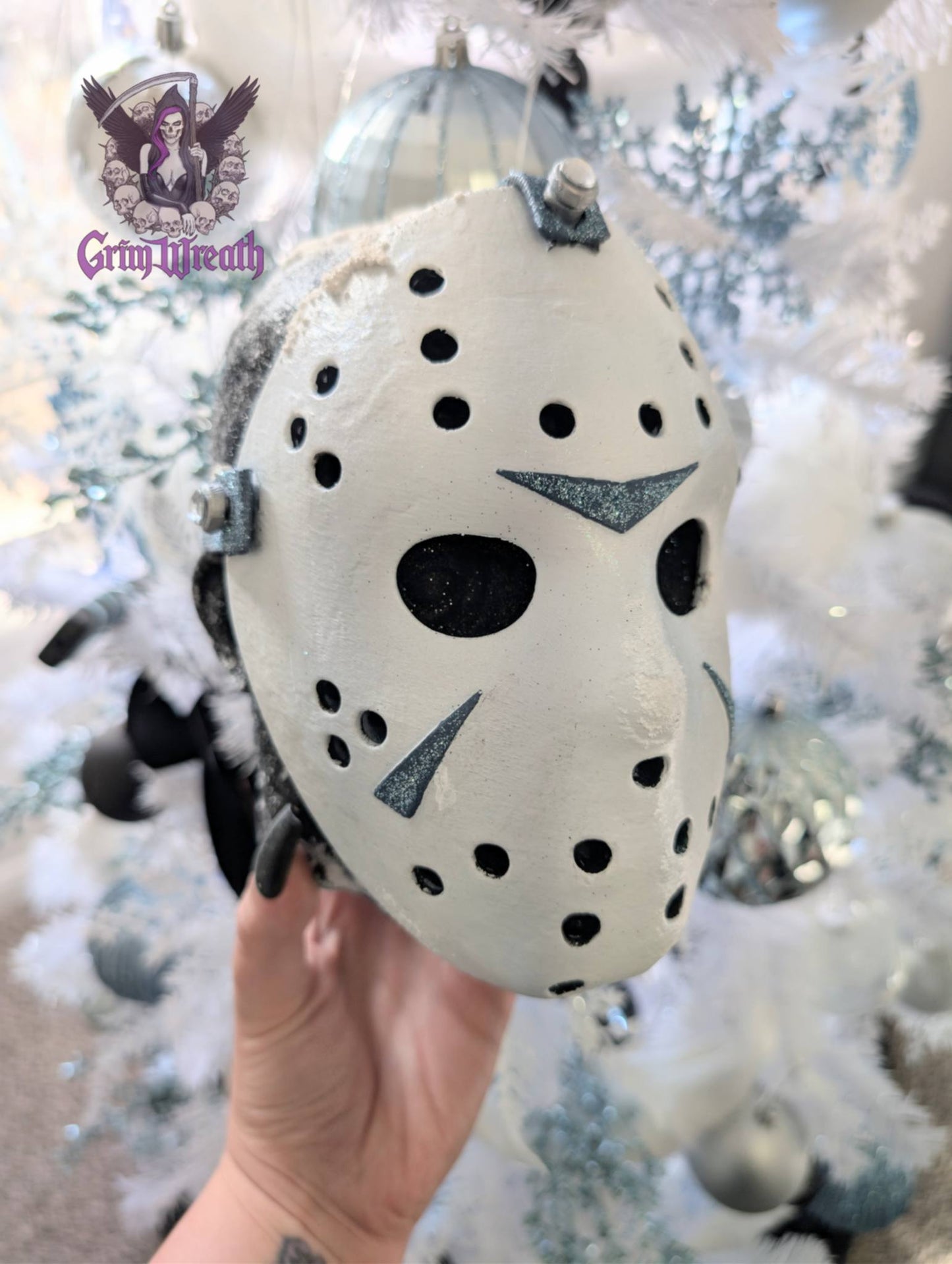 Slashing Through the Snow Tree Topper