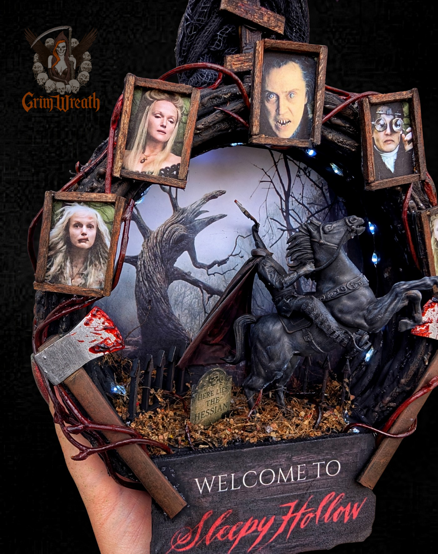 Blood Moon Ride Mini Wreath