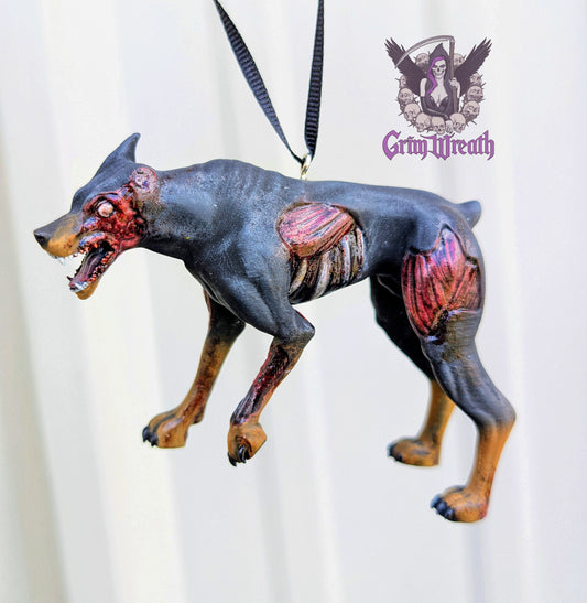 RE Doberman Ornament