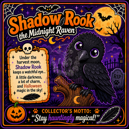 Shadow Rook the Raven Ornament + Collector's Card