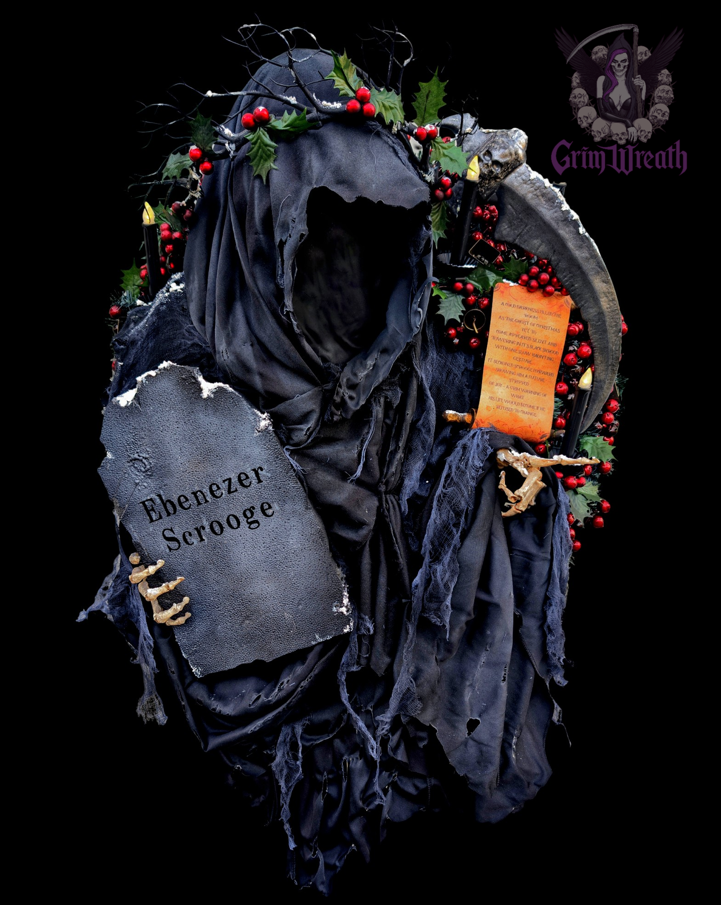 Ghost of Christmas Yet to Come Wreath