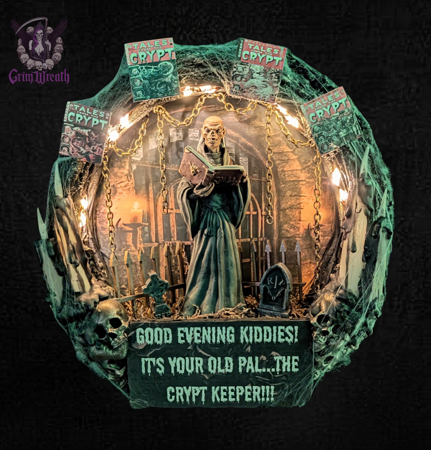 Boils and Ghouls Mini Wreath