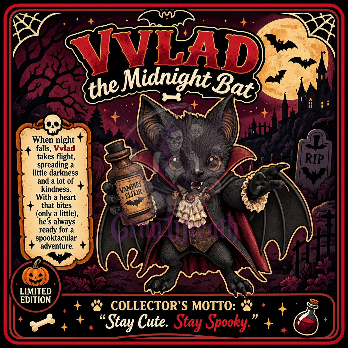 Creatures of the Night Ornaments+ Collector's Cards