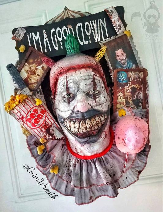 Twisty the Clown Wreath