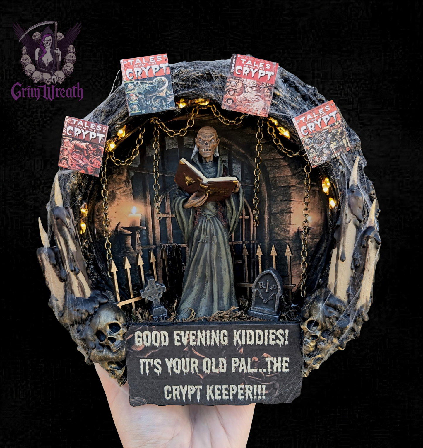 Boils and Ghouls Mini Wreath