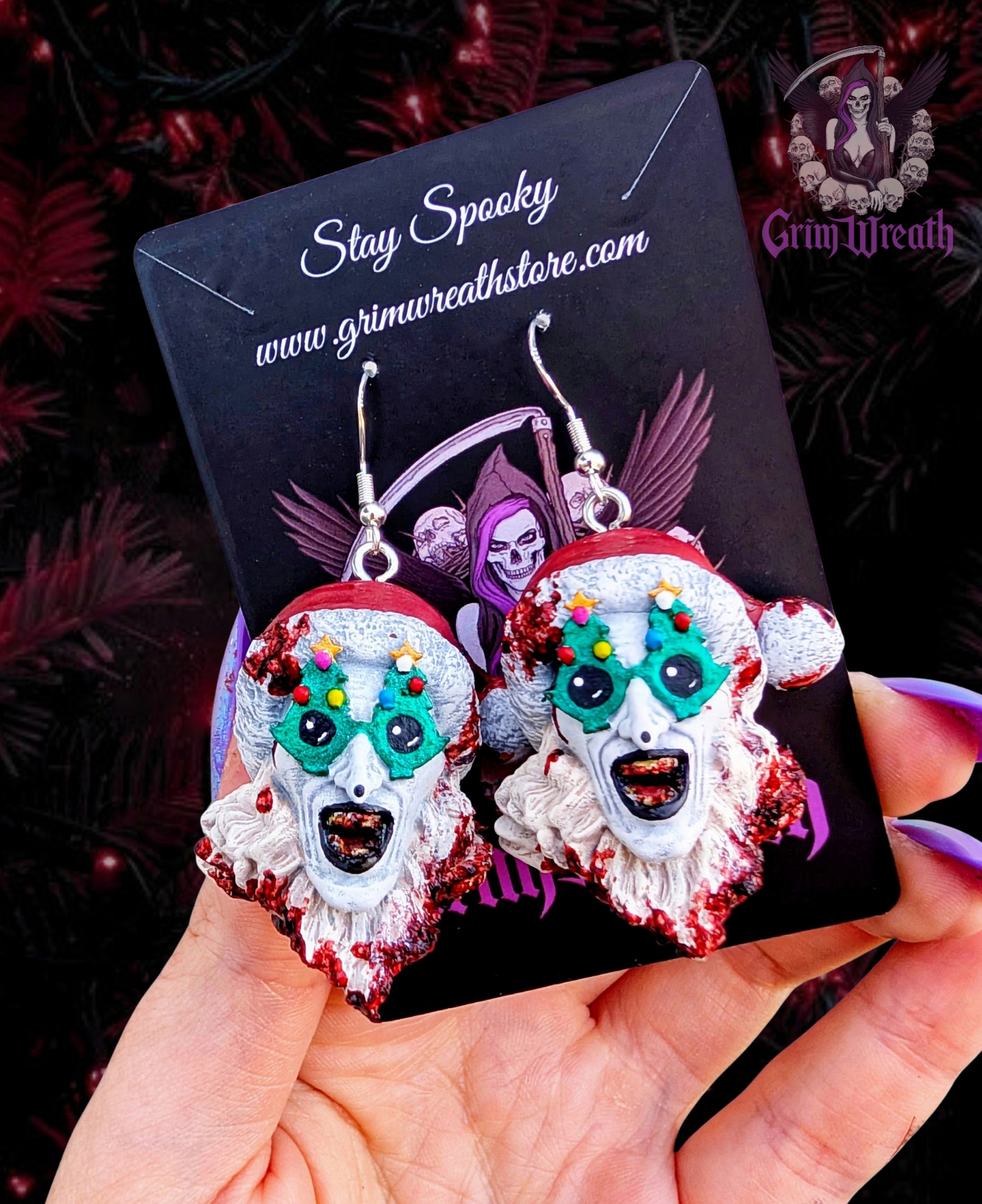 Terrifying Christmas Earrings