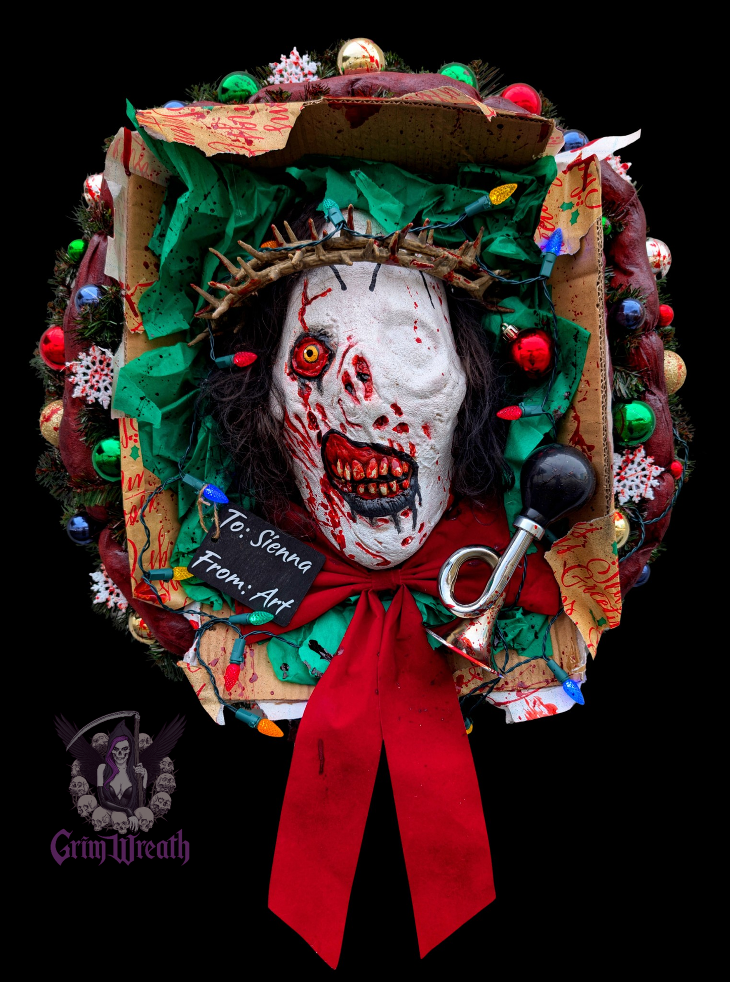 Terrifying Christmas (26x26) Wreath