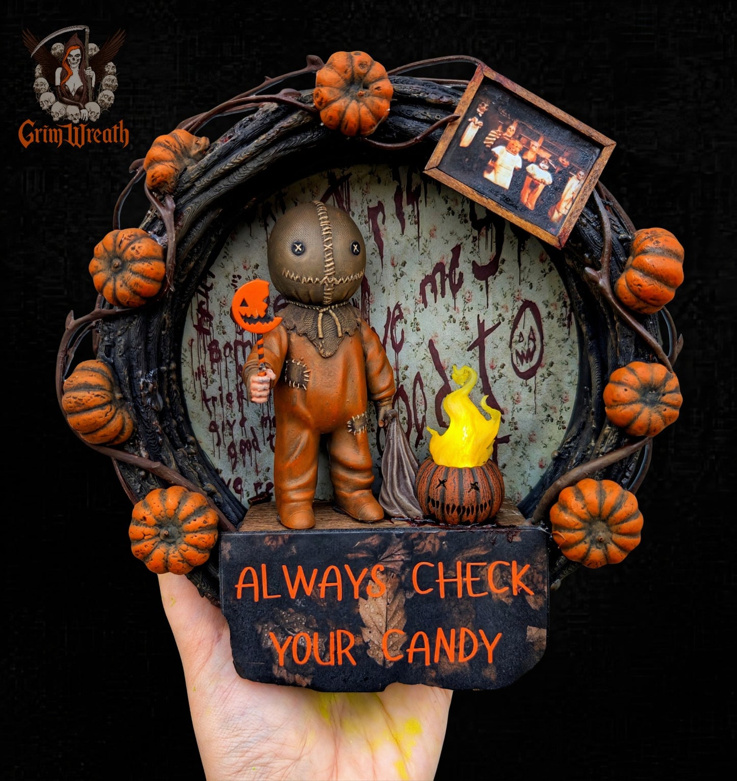 Tricks and Treats Mini Wreath