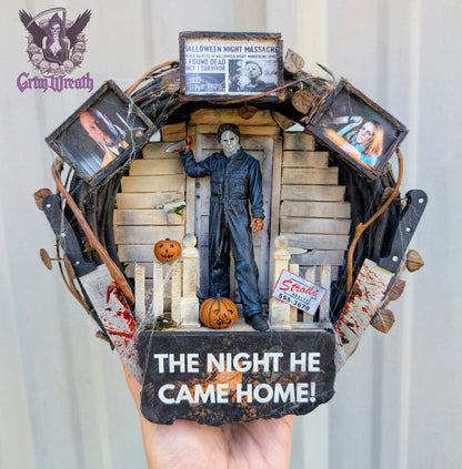 Horror in Haddonfield Mini Wreath