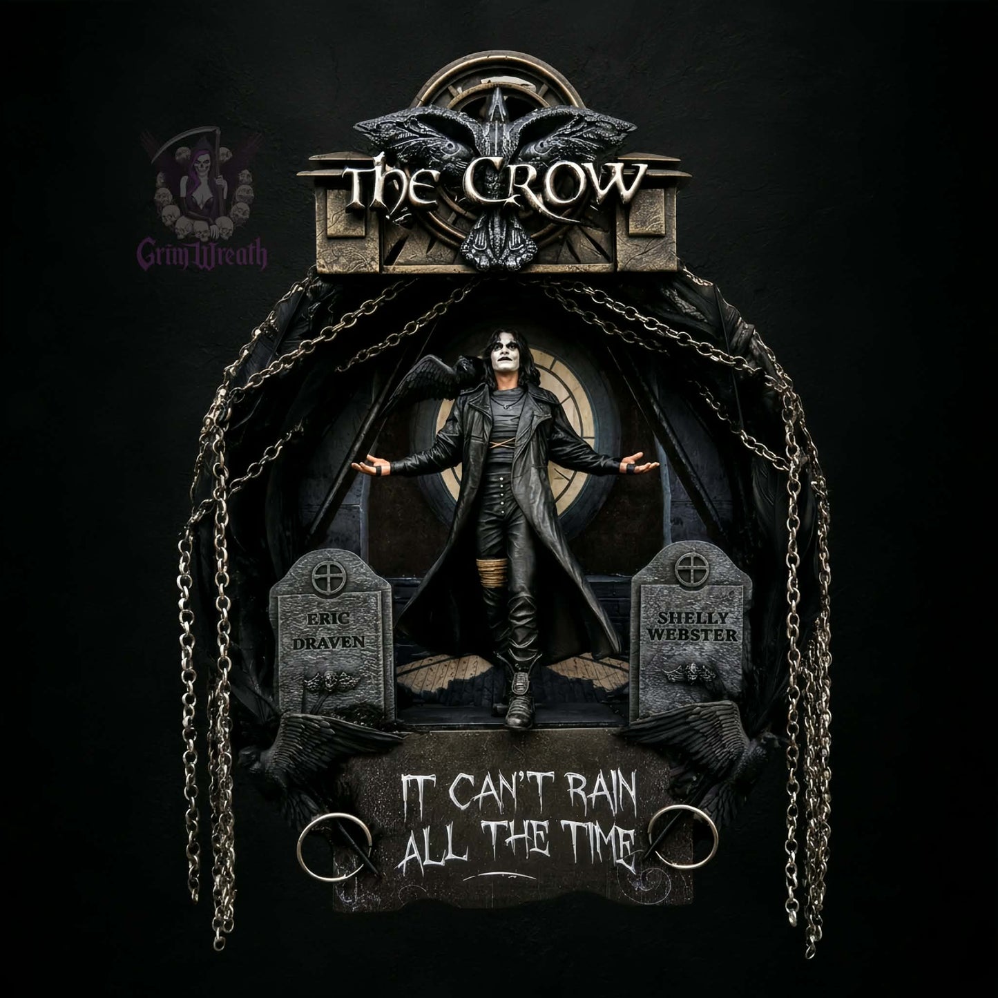 It Can't Rain All the Time Mini Wreath + Collector's Card