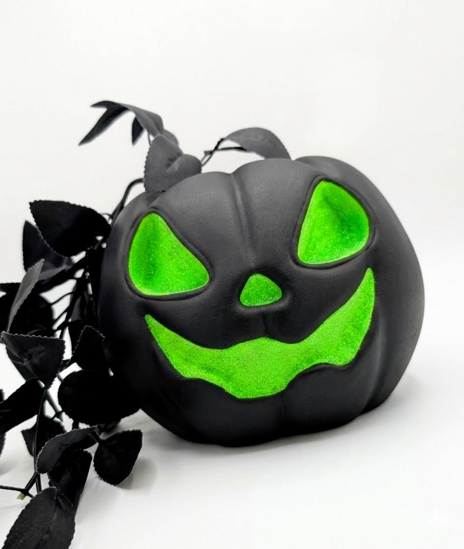 Hot Ghoul Glitter Pumpkin Planter