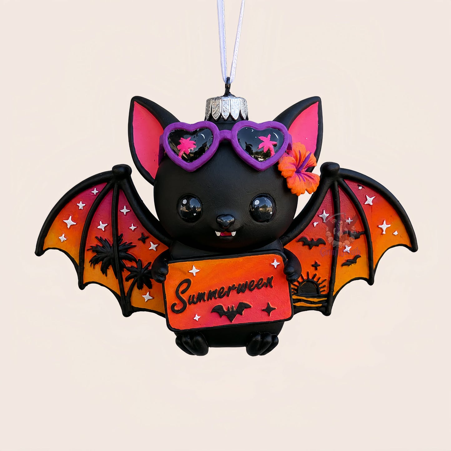 Sunny the Summerween Bat Ornament + Collector's Card