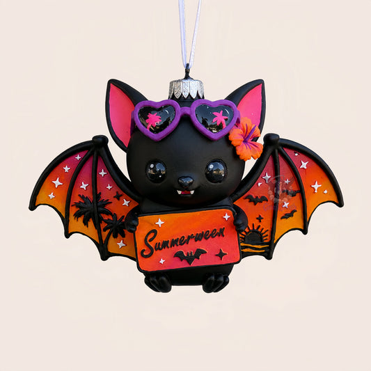 Sunny the Summerween Bat Ornament + Collector's Card