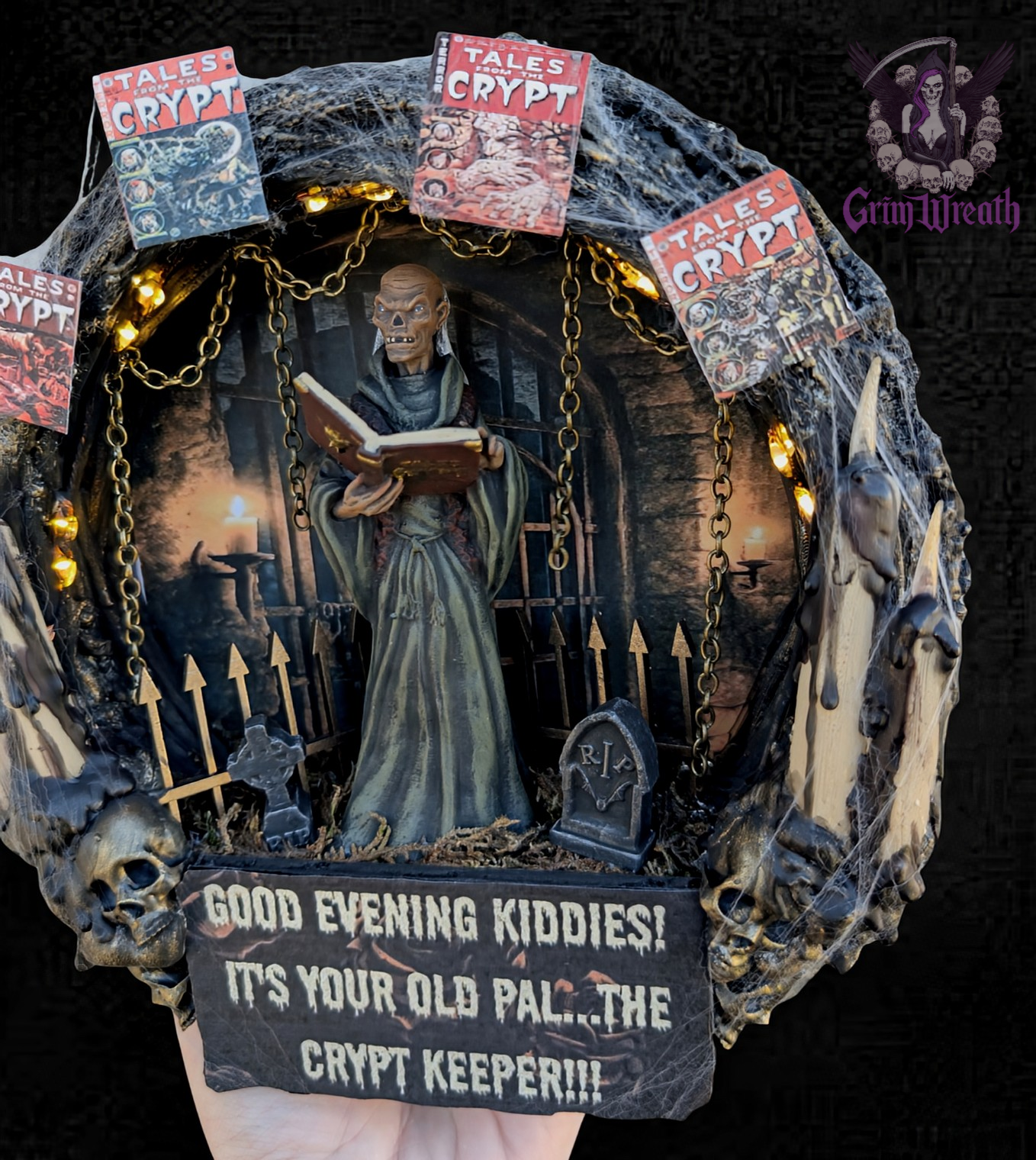 Boils and Ghouls Mini Wreath