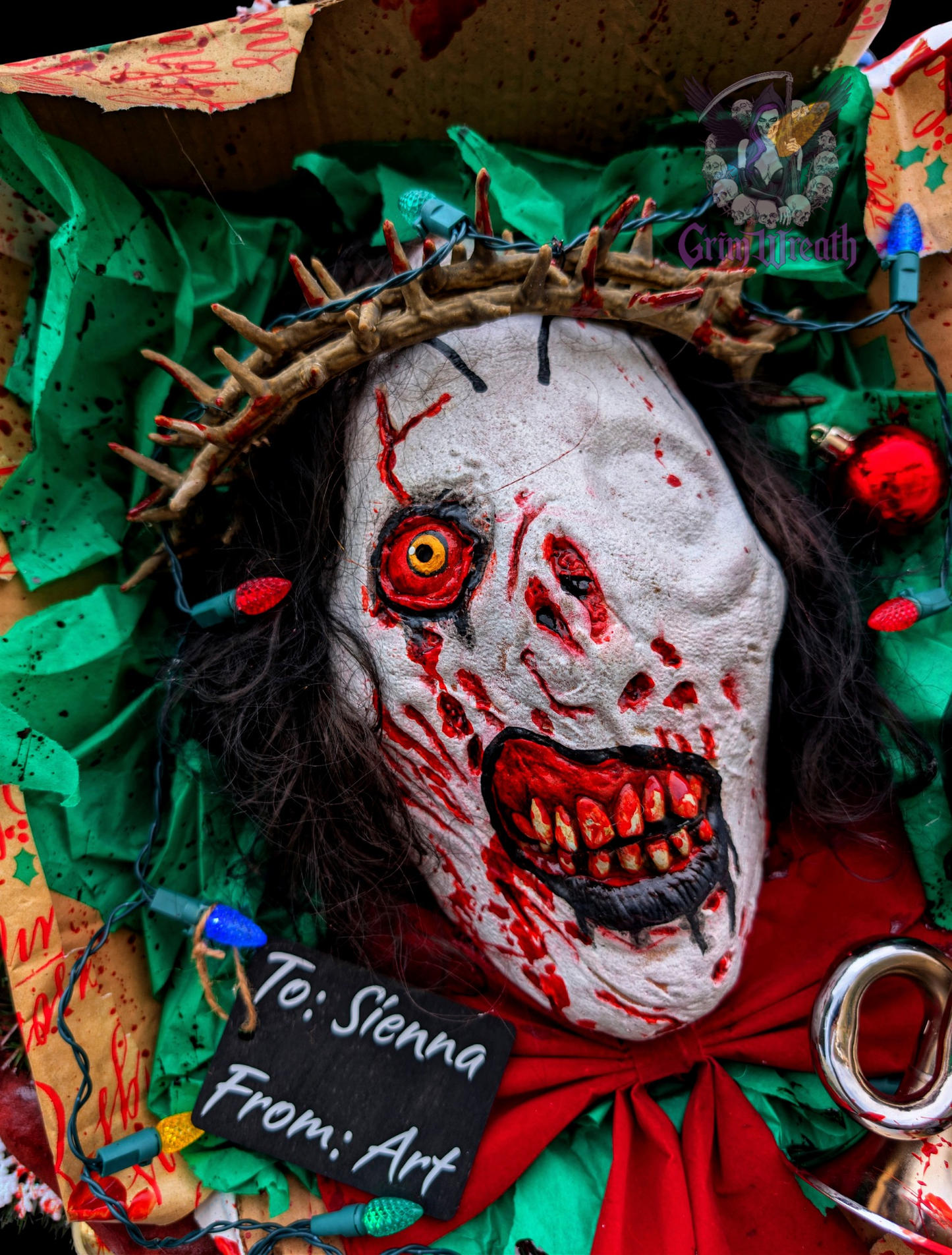 Terrifying Christmas (26x26) Wreath