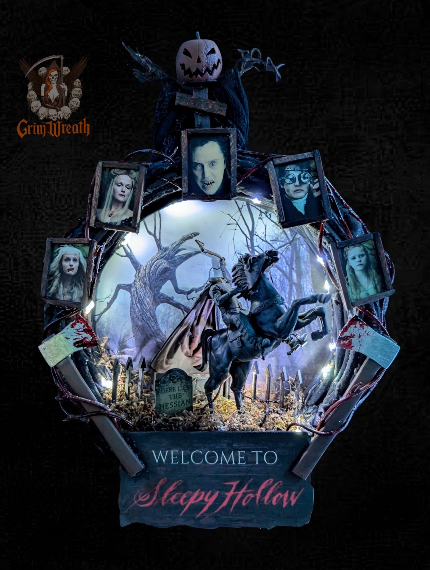 Blood Moon Ride Mini Wreath