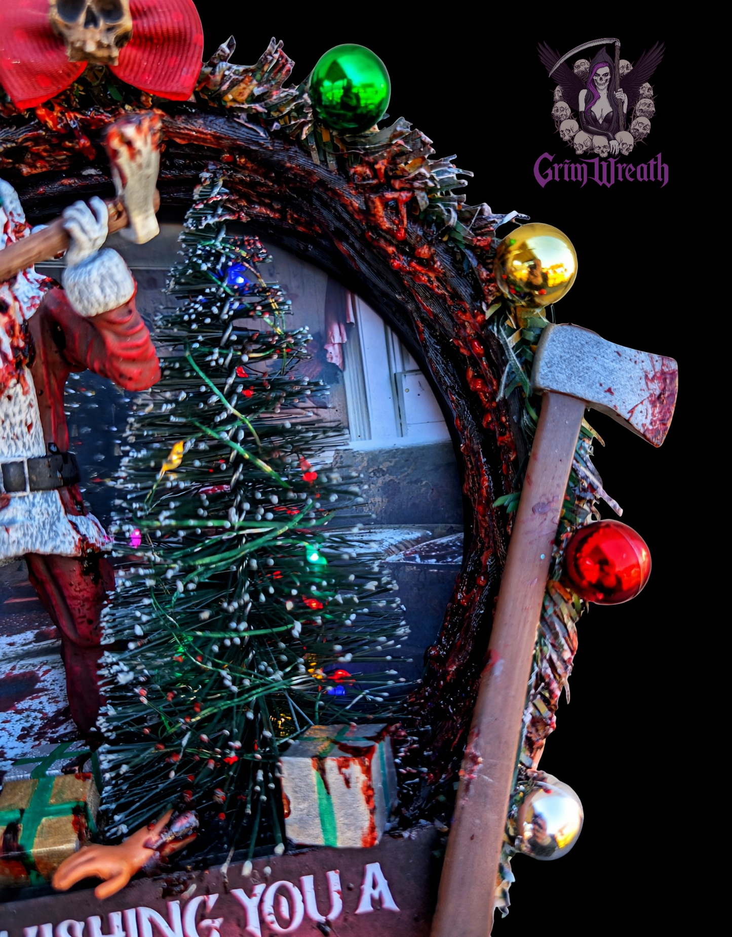 Terrifying Christmas Mini Wreath