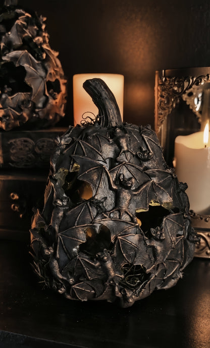 Bat Swarm Light Up Pumpkin