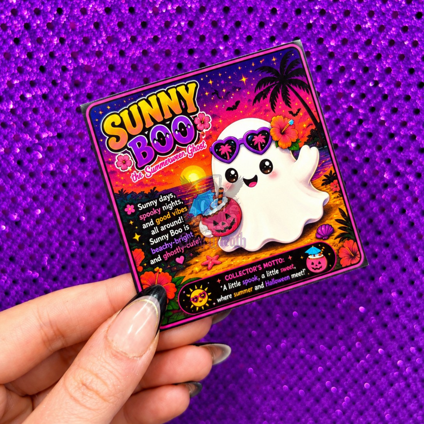 Sunny Boo the Ghost Ornament + Collector's Card