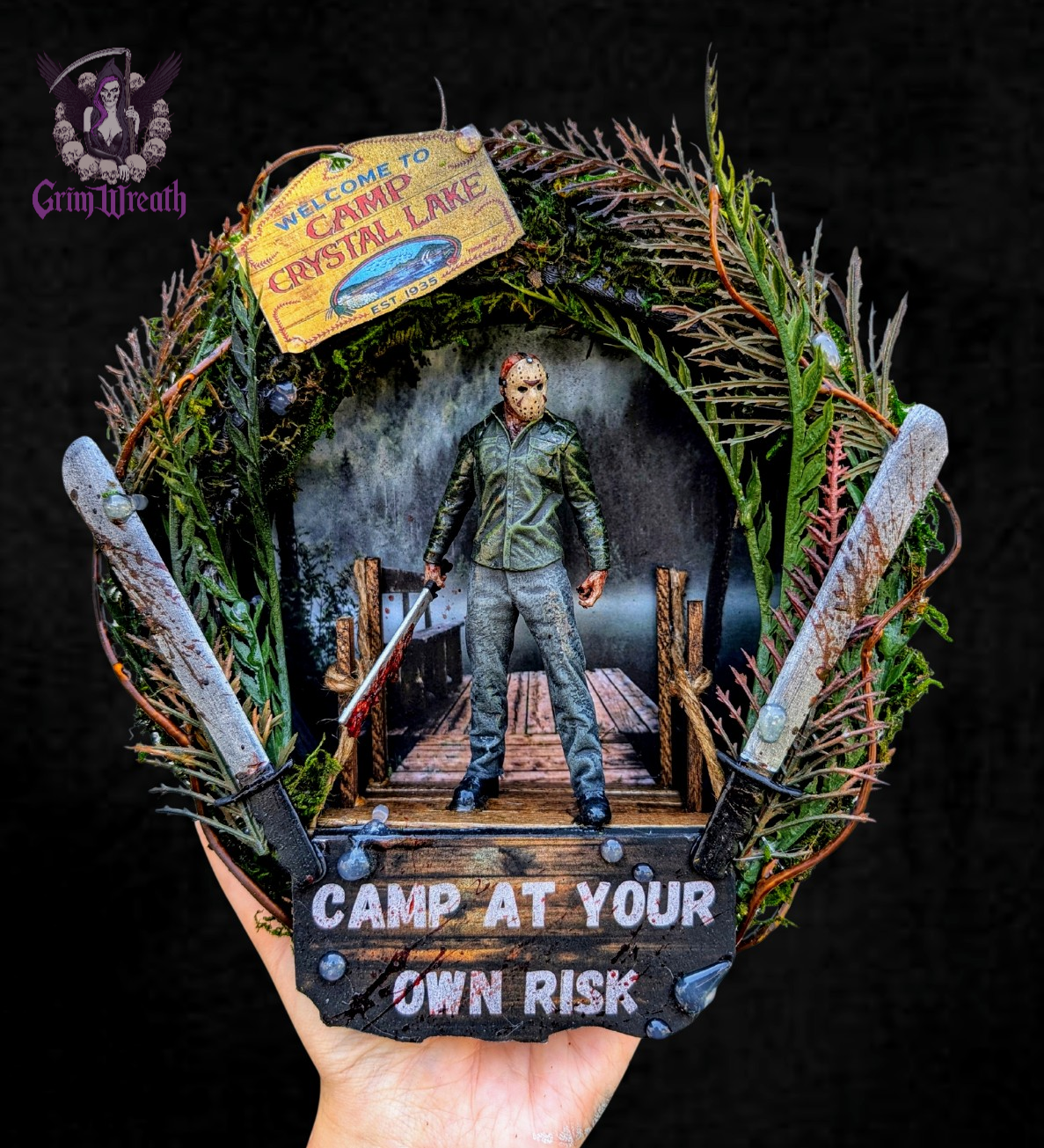 Crystal Lake Mini Wreath