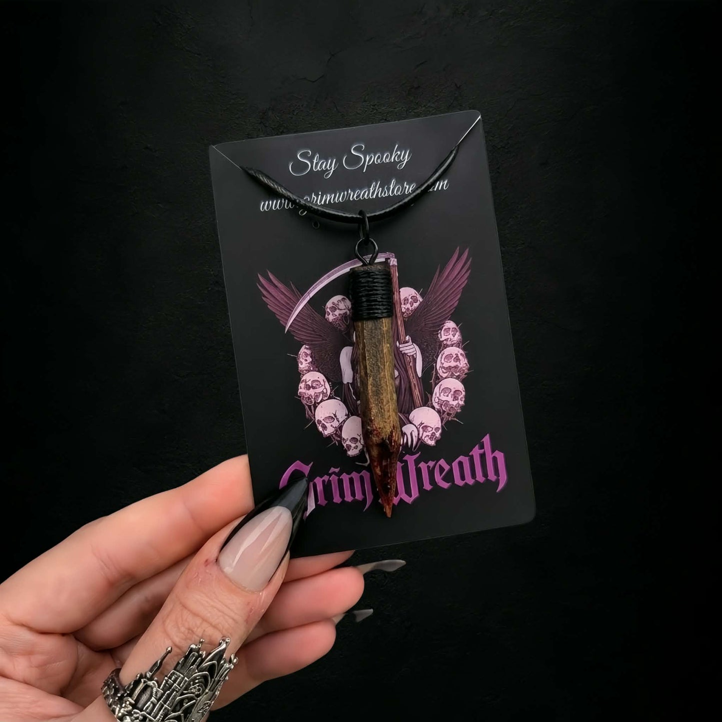 Vampire Stake Necklace + Collector's Card
